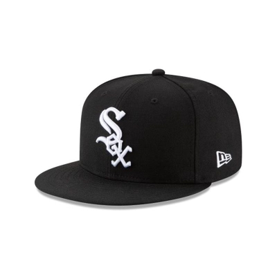 Black Chicago White Sox Hat - New Era MLB Wool 59FIFTY Fitted Caps USA3764820